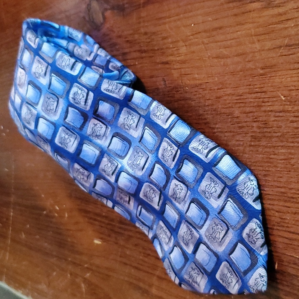 Vintage J Garcia Limited Edition Fish Collection Forty-Two Neck Tie